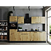 Respekta Olivia Küchenzeile (Breite: 280 cm, Artisan Eiche Nachbildung, Mit Elektrogeräten) | BAUHAUS