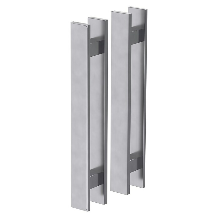 Diamond Doors Griffstangenpaar Sensa (Edelstahloptik, Geeignet für: Ganzglas-Schiebetüren, 35 x 4 cm)