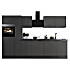 Respekta Olivia Küchenzeile (Breite: 310 cm, Farbe Arbeitsplatte: Granit Optik, Grau, Mit Elektrogeräten, Silberne Griffe) | BAUHAUS