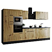 Respekta Olivia Küchenzeile (Breite: 340 cm, Artisan Eiche Nachbildung, Mit Elektrogeräten) | BAUHAUS