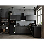 Respekta Olivia Winkelküche (172 x 280 cm, Grau, Farbe Arbeitsplatte: Granit Optik, Mit Elektrogeräten, Silberne Griffe) | BAUHAUS