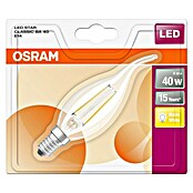 Osram LED-Leuchtmittel Retrofit Classic BA (4 W, E14, Warmweiß, Klar)