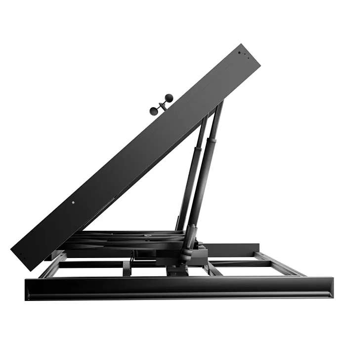 Hepa Solar Solarmodul Sunseeker - 0% MwSt. gem. § 12 Abs. 3 UStG - 440 W, L x B x H: 14,4 x 172,2 x 113,4 cm, Back Contact-Technologie (HPBC) - Das Bild zeigt eine verstellbare Mechanismus, vermutlich für eine verstellbare Möbelkomponente. Das Design ist funktional und modern.