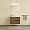 Mueble de lavabo Claire (L x An x Al: 45 x 60 x 50 cm, Moka, 1 seno, salida central, Número de cajones: 2 ud.) | BAUHAUS