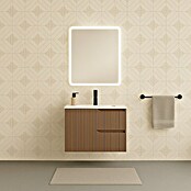 Mueble de lavabo Claire (L x An x Al: 45 x 60 x 50 cm, Moka, 1 seno, salida central, Número de cajones: 2 ud.) | BAUHAUS