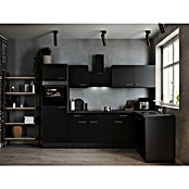 Respekta Olivia Winkelküche (172 x 280 cm, Schwarz, Mit Elektrogeräten) | BAUHAUS