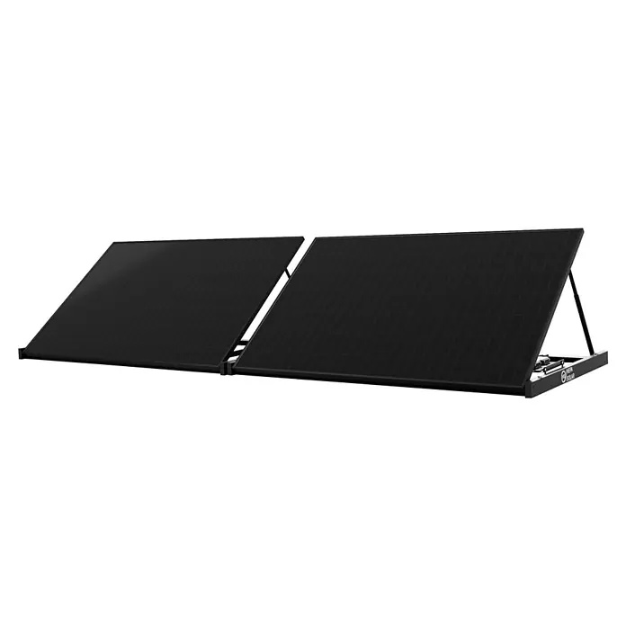 Hepa Solar Balkonkraftwerk Premium - 0% MwSt. gem. § 12 Abs. 3 UStG - 800 W, L x B x H: 184 x 120 x 10 cm, Back Contact-Technologie (HPBC) - Das Bild zeigt ein tragbares HEPA Solarpanel, das für netzunabhängige Stromversorgung und Outdoor-Abenteuer konzipiert ist.