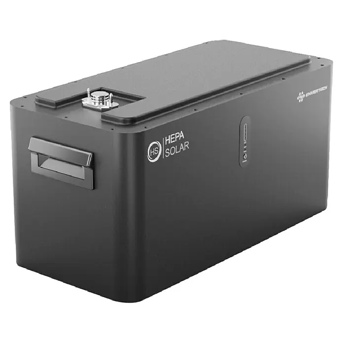Hepa Solar Batteriespeicher Powercube 2200 Erweiterungsmodul - 0% MwSt. gem. § 12 Abs. 3 UStG - Nennleistung: 2.200 W - Das Bild zeigt einen HEPA Solar Luftreiniger von Envertech, ein Gerät zur effektiven Luftreinigung mit Solarunterstützung.