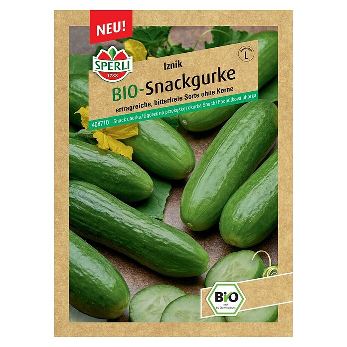 Sperli Snack-Gurke Bio (Iznik, Cucumis sativus, Erntezeit: Juli) | BAUHAUS