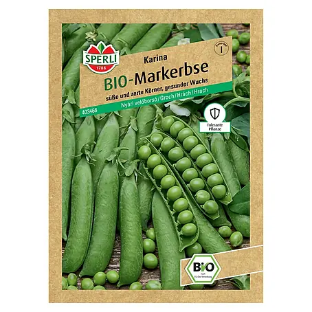 Sperli  Gemüsesamen Bio Sommermarkerbse Karina