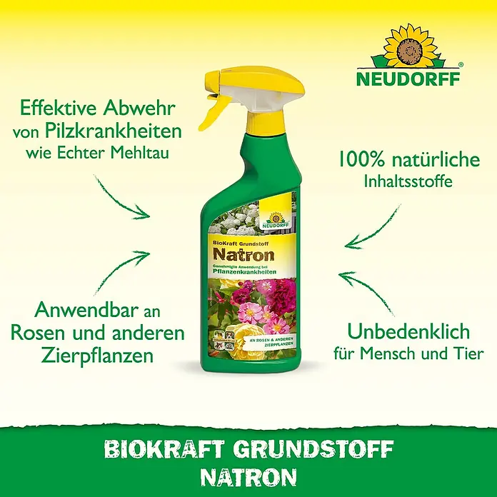 Neudorff BioKraft Grundstoff Natron - 500 ml - Neudorff BioKraft Grundstoff Natron Pflanzenschutzmittel gegen Pilzkrankheiten.