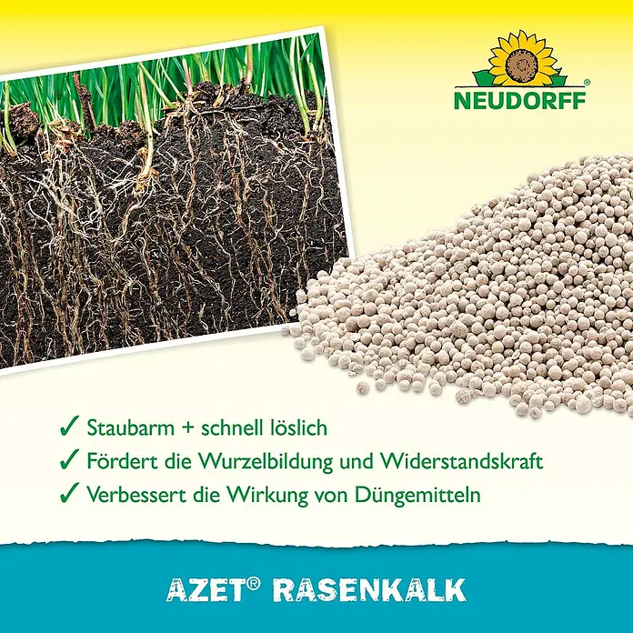 Neudorff Azet Gartenkalk - 5 kg - Produktbild von Neudorff Azet Rasenkalk, einem Rasenkalk zur Förderung des Wachstums und der Widerstandskraft des Rasens.