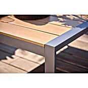 Sunfun Maja Garten-Loungetisch Holzoptik (L x B x H: 100 x 100 x 42 cm, Aluminium, Polywood, Night-Grey) | BAUHAUS
