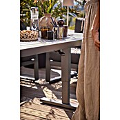 Sunfun Maja Garten-Loungetisch (L x B x H: 138,5 x 70 x 72 cm, Stahl, Night-Grey) | BAUHAUS