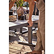 Sunfun Maja Garten-Loungetisch (L x B x H: 138,5 x 70 x 72 cm, Stahl, Night-Grey) | BAUHAUS