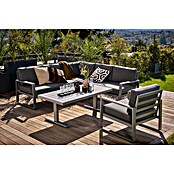 Sunfun Maja Garten-Loungetisch (L x B x H: 138,5 x 70 x 72 cm, Stahl, Night-Grey) | BAUHAUS