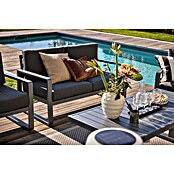 Sunfun Maja Garten-Loungetisch (L x B x H: 138,5 x 70 x 72 cm, Stahl, Night-Grey) | BAUHAUS