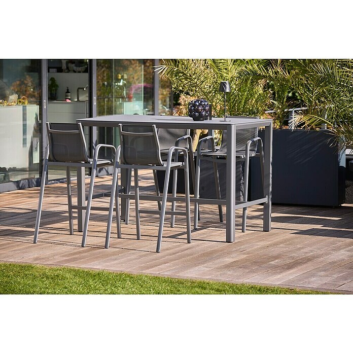 Sunfun Maja Barski stol  (D x Š x V: 160 x 90 x 104 cm, Aluminij, Antracit) | BAUHAUS