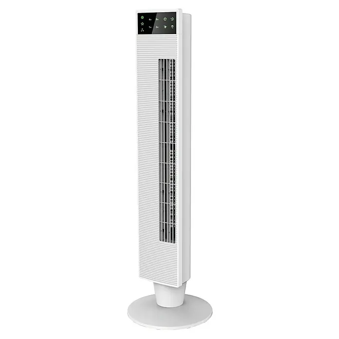 PR Klima Ventilador de torre - Blanco, 100 cm, 65 W - Diseño elegante de ventilador de torre blanco. Óptimo para cualquier habitación, este ventilador ofrece refrigeración y un toque de estilo a tu hogar.