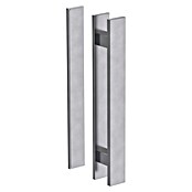 Diamond Doors Griffstange Sensa einseitig (Edelstahloptik, Geeignet für: Ganzglas-Schiebetüren, 35 x 4 cm)