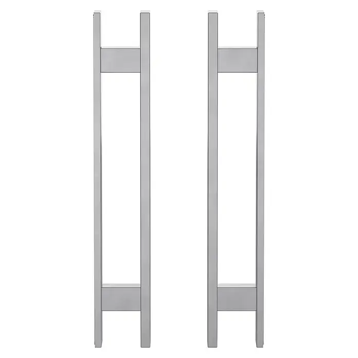 Diamond Doors Griffstange Sensa - Griffstange beidseitig (2 Stk.), 350 x 40 mm - Abbildung eines modernen silbernen Bunkbeds mit klaren Linien und minimalistischem Design, ideal für stilvolle Kinderzimmer.
