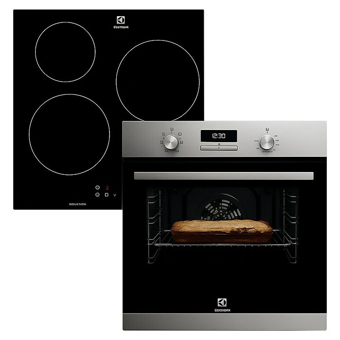 Electrolux Set de horno y zona de cocción EOH3H00BX (Número de fogones de inducción: 3 ud., Negro) | BAUHAUS