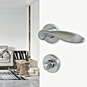 Diamond Doors WC-Türgarnitur (Türstärke: 40 - 45 mm, Schlitzkopf/Olive SK/OL, Chrom)