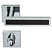 Diamond Doors WC-Türgarnitur (Türstärke: 40 - 45 mm, Schlitzkopf/Olive SK/OL, Chrom)