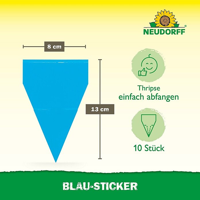 Neudorff Klebefalle Blau-Sticker (Blau, 10 Stk.) | BAUHAUS