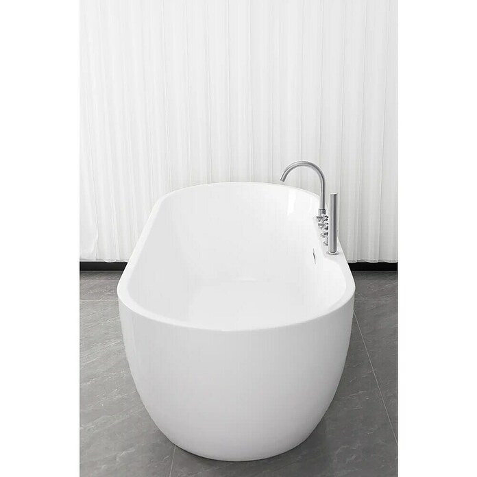 Sanotechnik Samostoječa kopalna kad Aruba  (Do x Š x V: 170 x 75 x 58 cm, Sanitarni akril, Bela) | Samostoječe kopalne kadi | Kopalne kadi | Kopalnica in sanitarije | Izdelki | BAUHAUS