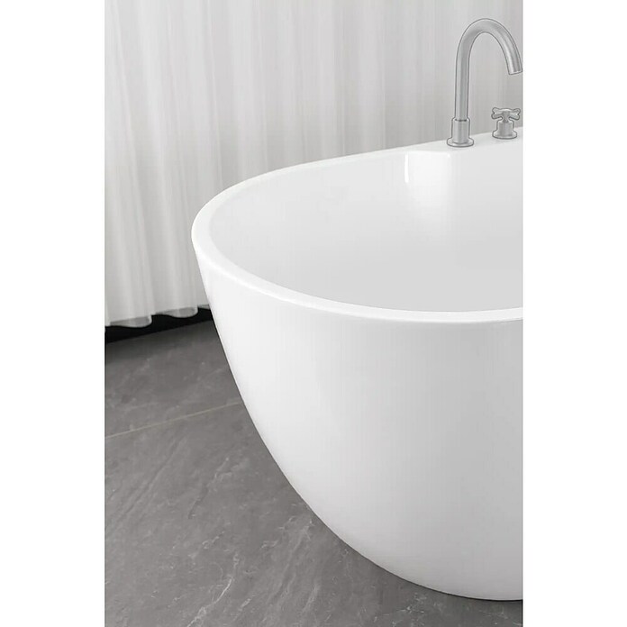 Sanotechnik Samostoječa kopalna kad Aruba  (Do x Š x V: 170 x 75 x 58 cm, Sanitarni akril, Bela) | Samostoječe kopalne kadi | Kopalne kadi | Kopalnica in sanitarije | Izdelki | BAUHAUS