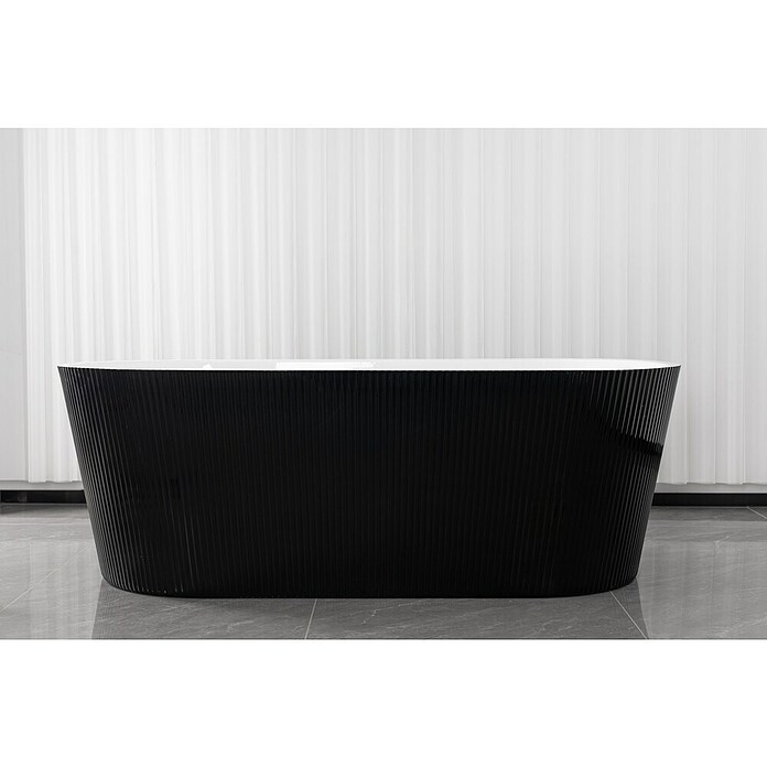 Sanotechnik Samostoječa kopalna kad Reno  (Do x Š x V: 170 x 75 x 58 cm, Sanitarni akril, Črna) | Samostoječe kopalne kadi | Kopalne kadi | Kopalnica in sanitarije | Izdelki | BAUHAUS