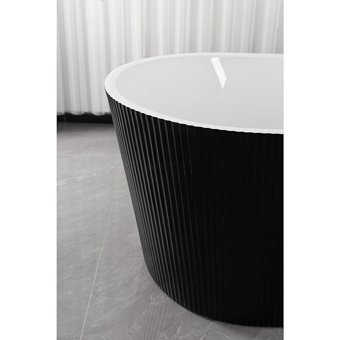 Sanotechnik Samostoječa kopalna kad Reno  (Do x Š x V: 170 x 75 x 58 cm, Sanitarni akril, Črna) | Samostoječe kopalne kadi | Kopalne kadi | Kopalnica in sanitarije | Izdelki | BAUHAUS