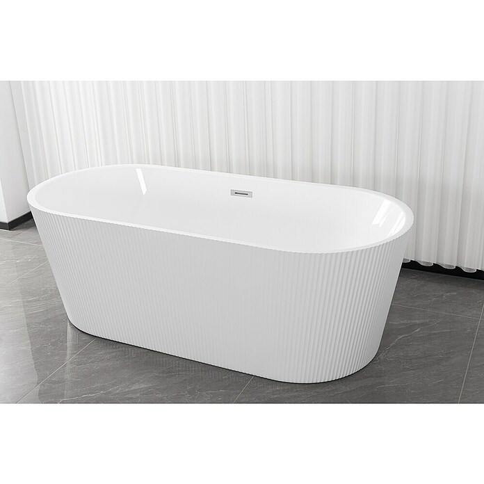 Sanotechnik Samostojeća kada Reno  (D x Š x V: 170 x 75 x 58 cm, Sanitarni akril, Bijela) | BAUHAUS