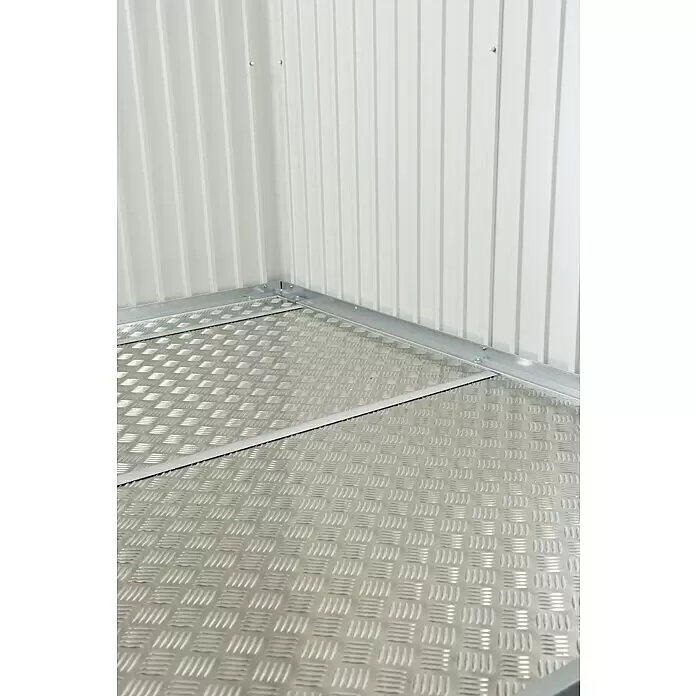 Biohort Neo Bodenplatte - Passend für: Biohort Gerätehaus NEO 1D/ 4A, Aluminium, L x B: 157,5 x 325,5 cm - Detailaufnahme