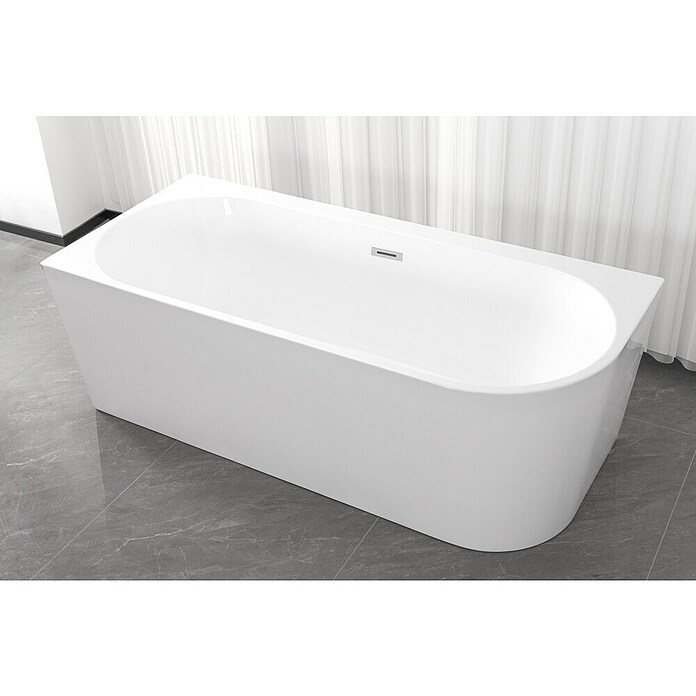 Sanotechnik Samostojeća kada Faro  (D x Š x V: 170 x 75 x 56 cm, Sanitarni akril, Bijela) | BAUHAUS