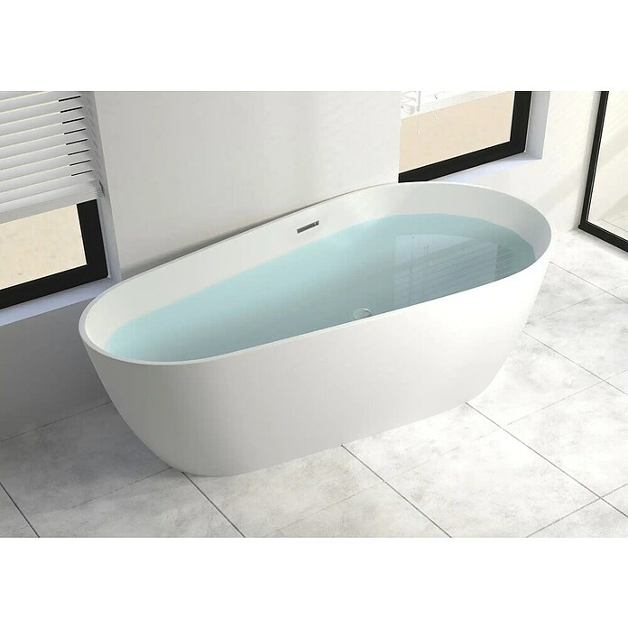 Sanotechnik Samostojeća kada Chicago  (D x Š x V: 170 x 75 x 58 cm, Sanitarni akril, Bijela, 250 l) | BAUHAUS