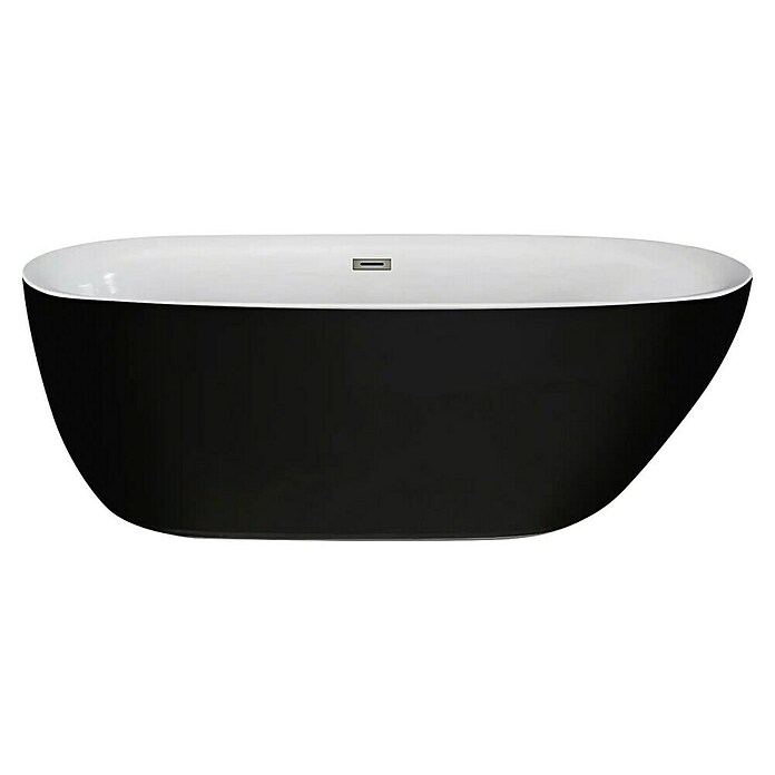 Sanotechnik Samostojeća kada Melbourne  (D x Š x V: 170 x 75 x 56 cm, Sanitarni akril, Crna) | BAUHAUS