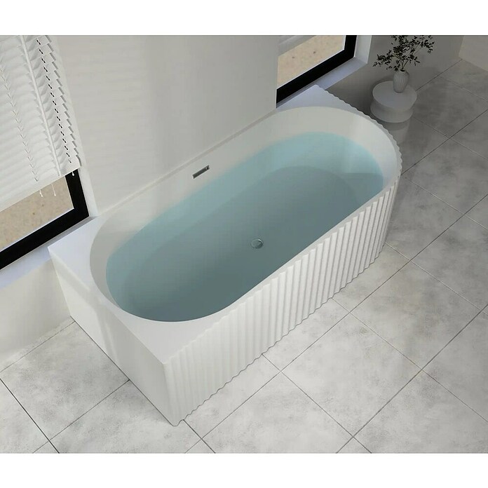 Sanotechnik Samostoječa kopalna kad Bali  (Do x Š x V: 170 x 80 x 56 cm, Sanitarni akril, Bela, Leva) | Samostoječe kopalne kadi | Kopalne kadi | Kopalnica in sanitarije | Izdelki | BAUHAUS
