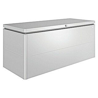 Biohort Gartenbox LoungeBox 200 (L x B x H: 200 x 84 x 88 cm, Silber Metallic, Stahl)