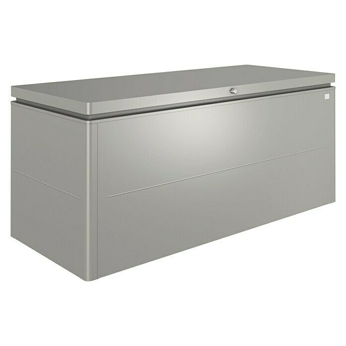 Biohort Garten-Aufbewahrungsbox LoungeBox 200 (Quarzgrau Metallic, 200 x 84 x 88 cm, Stahlblech)