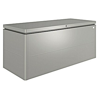 Biohort Gartenbox LoungeBox 200 (L x B x H: 200 x 84 x 88 cm, Quarzgrau Metallic, Stahl)