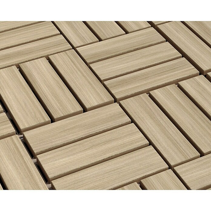 Klickfliese (Akazie, 30 x 30 x 2 cm, Beige, 5 Stk.) | BAUHAUS