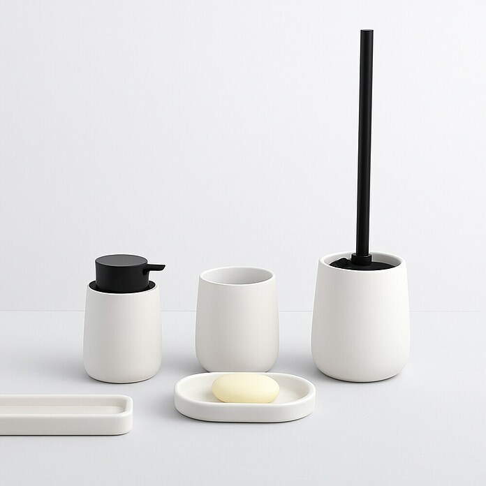 MSV Maonie Portacepillos (Cerámica, Blanco) | BAUHAUS