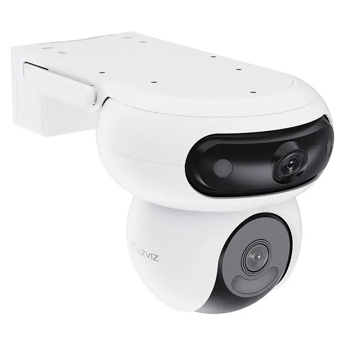 EZVIZ Überwachungskamera H90 2K WIFI 2880x1620 - Webcam - Weiß, Erfassungsreichweite: 30 m - Eine drahtlose EZVIZ-Sicherheitskamera für den Außenbereich mit Schwenk- und Neigefunktion zur Überwachung großer Flächen.