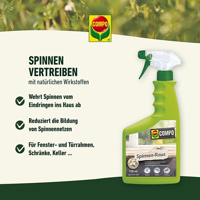 Compo Anti-Spinnen-Spray Spinnen-Raus (750 ml) | BAUHAUS