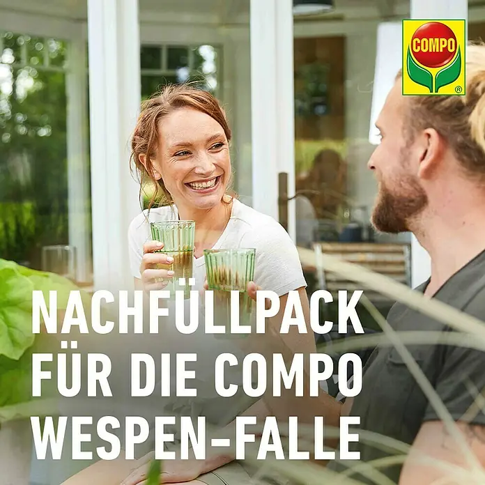 Compo Wespenfallen-Lockstoff Nachfüllpack N - Passend für: Compo Wespenfalle N - Nachfüllpack für die COMPO Wespenfalle: Ideal, um Ihre COMPO Wespenfalle wieder einsatzbereit zu machen und Wespen effektiv zu bekämpfen.