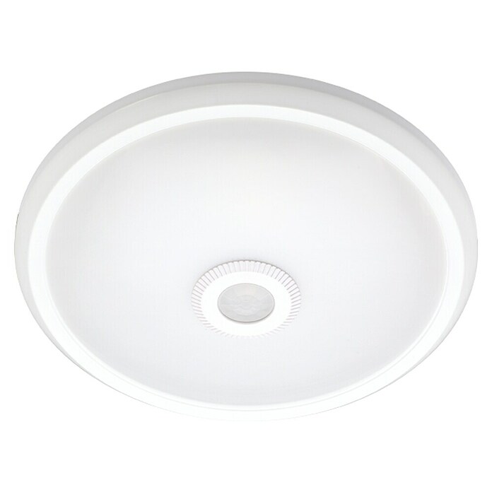 Green Tech LED stropna svjetiljka sa senzorom, okrugla  (16 W, Ø x V: 290 x 60 mm, Bijela, Neutralno bijelo) | BAUHAUS