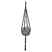 Lechuza Blumenampel Makramee Boho (Länge: 120 cm, Baumwolle, Schwarz) | BAUHAUS