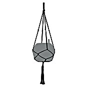 Lechuza Blumenampel Makramee Pure (Länge: 90 cm, Baumwolle, Schwarz) | BAUHAUS